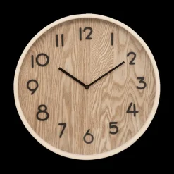 Woondecoratie|Ygo Klok IRKIS Rnd MDF Naturel