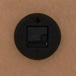 Woondecoratie|Ygo Klok IRKIS Rond Ø55 Houtlook Naturel