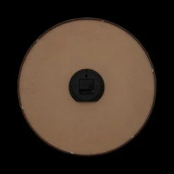 Woondecoratie|Ygo Klok IRKIS Rond Ø55 Houtlook Bruin