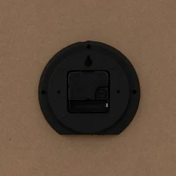 Woondecoratie|Ygo Klok IRKIS Rond Ø55 Houtlook Bruin