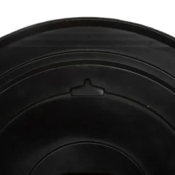 Woondecoratie|Ygo Klok IZKAS Rond Meca Zwart