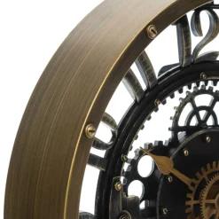 Woondecoratie|Ygo Klok LIANOI Zwart/Brons