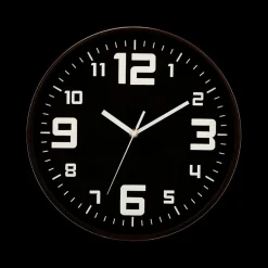 Woondecoratie|Ygo Klok URIS Rond Zwart