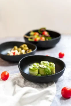 Servies|Ygo Kom BLACKSTONE 16 Melamine Zwart