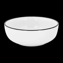 Servies|Ygo Kom SEPS Wit/Rand Zwart