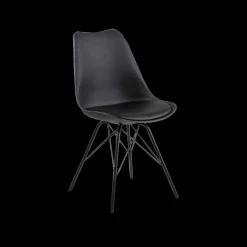 Stoelen|Ygo Kuipstoel KORDELIO PU leather look black