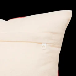 Kerst|Ygo Kussen GIFTY Beige met Strik Rood