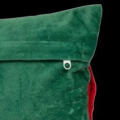 Kerst|Ygo Kussen GIFTY Groen met Strik Rood