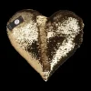 Sierkussens & Plaids|Ygo Kussen HARTIES Hart Glitter Goud