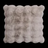 Sierkussens & Plaids|Ygo Kussen RABBIT Fake Fur Taupe