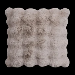 Sierkussens & Plaids|Ygo Kussen RABBIT Fake Fur Taupe