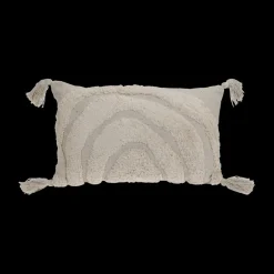 Decoratieve Accessoires|Accessoires|Ygo Kussen RAINBOW Katoen Getuft Ecru