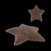 Decoratieve Accessoires|Accessoires|Ygo Kussen STAR Ster Teddy Poly Dk. Grijs