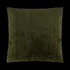 Sierkussens & Plaids|Ygo Kussen TADDL 45 Poly Faux Fur Groen