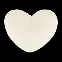 Sierkussens & Plaids|Ygo Kussen TYCHA Hart Furry Poly Wit