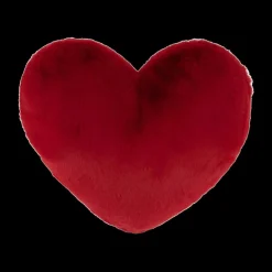 Sierkussens & Plaids|Ygo Kussen TYCHA Hart Furry Poly Rood