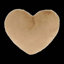 Sierkussens & Plaids|Ygo Kussen TYCHA Hart Furry Poly Camel