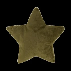 Sierkussens & Plaids|Ygo Kussen TYCHO Ster Furry Poly Groen