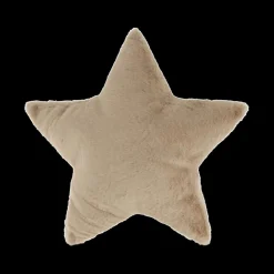 Sierkussens & Plaids|Ygo Kussen TYCHO Ster Furry Poly Taupe