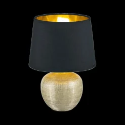 Tafellampen|Ygo Lamp LUXOR L Ker. Gd/Zw+Kap Zwart