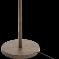 Lampenvoeten|Vloerlampen|Ygo Lampvoet WASHINGTON Vloerlamp Houtlook Donkerbruin