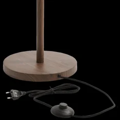 Lampenvoeten|Vloerlampen|Ygo Lampvoet WASHINGTON Vloerlamp Houtlook Donkerbruin