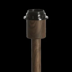 Lampenvoeten|Vloerlampen|Ygo Lampvoet WASHINGTON Vloerlamp Houtlook Donkerbruin