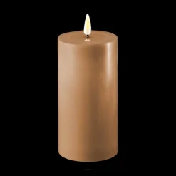 Woondecoratie|Ygo LED-Kaars LYS 7,5 x 15 Caramel