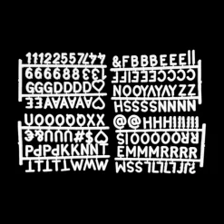 Opbergboxen|Decoratieve Opbergers|Ygo Letterset LILJA 148-Delig Wit