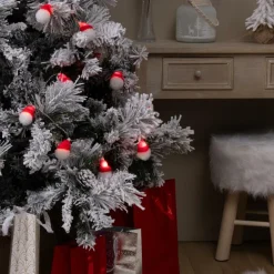 Kerst|Ygo Lichtslinger MUTSI Kerstmutsjes Wit/Rood