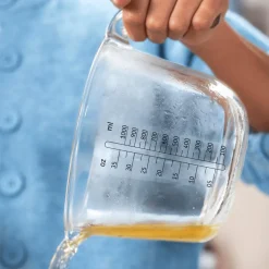 Keukenaccessoires|Kookaccessoires|Ygo Maatbeker CHEF IT Glas 1L m/Deksel Chalk