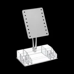 Wastafelaccessoires|Spiegels|Ygo Make-up Spiegel BEAUTIS M/Opberger + LED