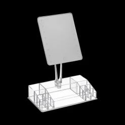 Wastafelaccessoires|Spiegels|Ygo Make-up Spiegel BEAUTIS M/Opberger + LED