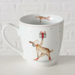 Servies|Kerst|Ygo Mok DOGGIES Hond 480ml Pors. Ass