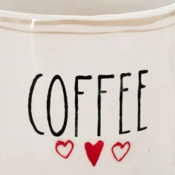 Servies|Ygo Mok ENJOY/COFFEE Wit/Zwart Ass.