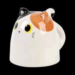 Servies|Ygo Mok Up&Down ORANGE CAT Wit