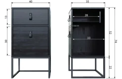 Nachttafels|Ygo Nachtkastje BABS Zwart