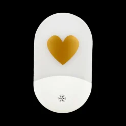 Decoratieve Accessoires|Kinderverlichting|Ygo Nachtlamp HART Wit/Zwart