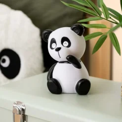 Decoratieve Accessoires|Kinderverlichting|Ygo Nachtlampje PANDAI Wit/Zwart
