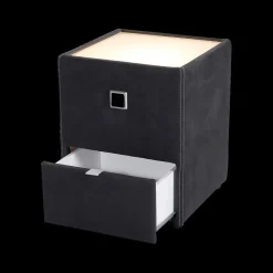 Nachttafels|Ygo Nachttafel ASTEN Microvezel 469/09 Antraciet