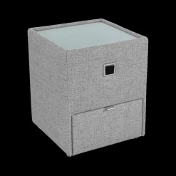 Nachttafels|Ygo Nachttafel ASTEN Stof 369/09 Lichtgrijs