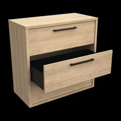 Nachttafels|Ygo Nachttafel BABETTE 2 Laden Eik B52