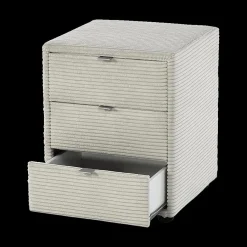 Nachttafels|Ygo Nachttafel BEST Ribfluweel 426/17 Greige