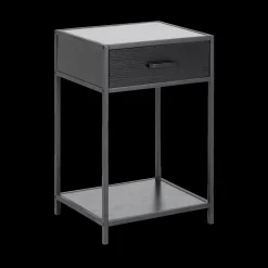 Nachttafels|Ygo Nachttafel BOKSKAP Ash Black