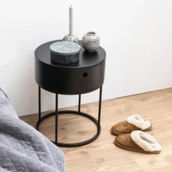 Nachttafels|Ygo Nachttafel BORG Zwart