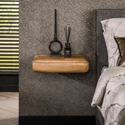 Nachttafels|Ygo Nachttafel FRANKIE 1L B45 Hangend Massief Mango