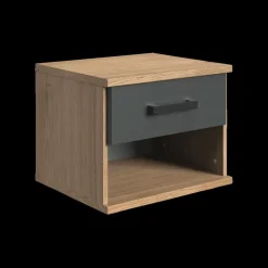 Tapijten | Meubels|Ygo Nachttafel HUVAR J04-Plankeneiche/Graphite
