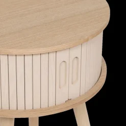 Nachttafels|Ygo Nachttafel NISIOS Rond Crème