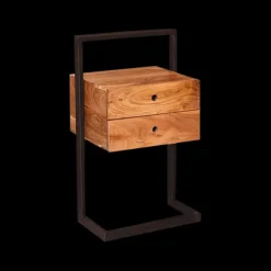 Nachttafels|Ygo Nachttafel RADY Massief acacia natur