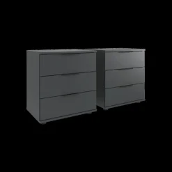 Nachttafels|Ygo Nachttafel Set van 2 BJORNE BLACK/A 3L